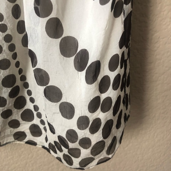 Milly chiffon silk sleeveless polka dot top - Picture 3 of 7